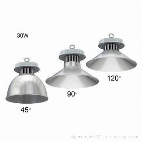 30W LED High Bay Light with Cree XML LED Type, Waterproof and Dust-proof Level of IP65